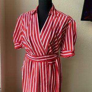 Striped Sandro Wrap Dress